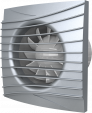 SILENT 5C Gray metal, Вентилятор накладной SILENT D125 обр.клапан Gray metal DICITI
