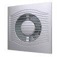 SLIM 5C dark gray metal Эра, Вентилятор осевой вытяжной с обратным клапаном D 125, декоративный
