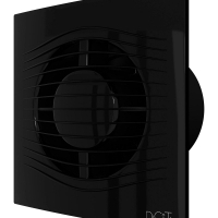 SLIM 4C Obsidian, Вентилятор накладной SLIM D100 обр.клапан Obsidian DICITI